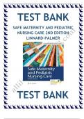 Test bank safe maternity and pediatric nursing care 2nd edition linnard palmer / Latest Updated 2024 / Rated A+