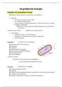 Samenvatting cursus vergelijkende biologie (volledig)  biomedische wetenschappen KUL