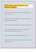 NFPA 1035 Level 2: Questions and  answers, rated A+/ Examminable Questions and answers For 2024/25. Rated A+