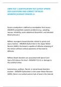 CRRN TEST 1 (CERTIFICATION TEST )LATEST UPDATE  2024 QUESTIONS AND CORRECT DETAILED  ANSWERS|ALREADY GRADED A+ Severe constipation is defined as constipation that causes - ANSWER-sympathetic systemic problems (e.g., sweating,  nausea, irritability, acute 