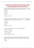 Control Tower Operator (CTO) Study Guide Part 6 questions with correct answers