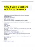 Bundle For CWB 2023 Test Questions with Correct Answers