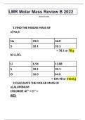 LMR Molar Mass Review B 2022