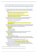 ATI: RN Targeted Medical Surgical Fluid, Electrolyte, and Acid-Base Online Practice 2019 (100% 30Q Quiz/Answers Highlighted yellow)