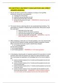 HESI OBSTETRICS MATERNITY EXAM QUESTIONS AND CORRECT ANSWERS GRADED A+