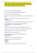 ONS-ONCC Practice Test- Chemo Certification Study Guide with Compete Solutions. Questions And Answers Latest Updated 2024.Guaranteed Success.