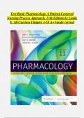 Test Bank Pharmacology A Patient-Centered Nursing Process Approach, 11th Edition by Linda E. McCuistion Chapter 1-58