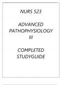 NURS 523 ADVANCED PATHOPHYSIOLOGY III LATEST ASSESSMENT Q & A 2024 (DREXEL UNI).