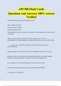 API 580 Flash Cards Questions And Answers 100% correct Verified