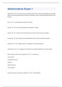 Arboriculture Exam 1|106 Questions With Complete Solutions|2024