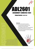 IND2601 assignment solutions