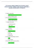 ATI Nutrition PROCTORED EXAM 2024/LATEST UPDATE WITH CORRECT DETAILED ANSWERSA+ GRADE: RASMUSSEN UNIVRSITY