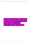 CMN 010V MIDTERM 1 US DAVIS LATEST 2024 EXAM QUESTIONS WITH WELL ANSWERED ANSWERS WELL GRADED A+   