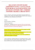 2024 ATI RN CONCEPT BASED ASSESSMENT LEVEL 1, 2 & 3 (3 VERSIONS) ACTUAL EXAMS WITH 650 REAL EXAM QUESTIONS AND DETAILED ANSWERS (100% VERIFIED ANSWERS) GRADED A (BRAND NEW!!)