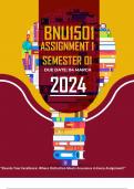 BNU1501 ASSIGNMENT 1 SEMESTER 1 - 2024 (154994)