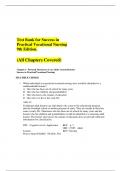 Test Bank For Success In Practical Vocational Nursing  9th Edition/Questions And Answers With Rationales/Exam Practice Guide 2024/.