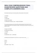 WGU C836 COMPREHENSIVE FINAL EXAM REVIEW QUESTIONS AND COMPLETE ANSWERS 2024.