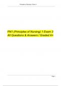 NUR 2349 PN1 All Exms( Exam 1+ Exam 2+ Exam 3 + Final Exam) Questions and Answers. 2023 - Rasmussen College