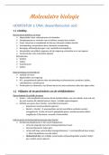 samenvatting - moleculaire biologie