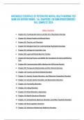 VARCAROLIS ESSENTIALS OF PSYCHIATRIC MENTAL HEALTH NURSING TEST  BANK 5TH EDITION FOSBRE / ALL CHAPTERS 1-28 ISBN:9780323810302/  FULL COMPLETE 2024