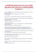 CMMB 403 final Exam New Year 2024|  Questions and Answers| Certified Quality Graded A+ 