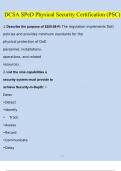 DCSA SPeD Physical Security Certification (PSC) Questions and Answers (2024 / 2025) (Verified Answers)