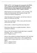 WELL AP V2 - Air Concepts (Air concepts for the WELL AP V2. Mostly the thresholds memorization and what standard goes to what concept and a brief description of every concept) Questions With Complete Solutions