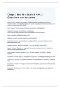 Chapt 1 Bio 101 Exam 1 NVCC Questions and Answers- Graded A