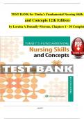 TEST BANK for Timby's Fundamental Nursing Skills and Concepts, 12th Edition by Loretta A Donnelly-Moreno, Verified Chapters 1 - 38, Complete Newest Version