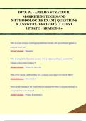 MARKETING IN THE DIGITAL ERA D373 WGU OA EXAMS PACK | QUESTIONS & ANSWERS (VERIFIED) | LATEST UPDATE | GRADED A 