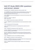 UPDATED IAAI CFI Study (2023) 250+ questions and correct answerS