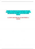 Complete Test Bank for Advanced Practice Nursing: Essentials for Role Development 4th Edition Lucille A.  Joel: Questions with 100% correct and verified answers.  LATEST 2024 UPDATE, GUARANTEED A+ GRADE.