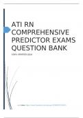 ATI RN COMPREHENSIVE PREDICTOR EXAMS QUESTION BANK