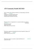 ATI-Community Health 2023/2024