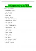 metric conversions for TEAS test/some formulas- 35 Q’s and A’s