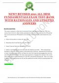 NEW!! REVISED 2024 ALL HESI  FUNDAMENTALS EXAM TEST-BANK  WITH RATIONALES AND UPDATED  ANSWERS 