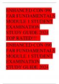 ENHANCED CON 090 FAR FUNDAMENTALS MODULE 1 STUDENT EXAMINATION STUDY GUIDE 2024 TOP RATED!!