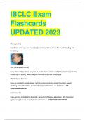 IBCLC Exam Flashcards UPDATED 2024