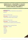 ORGB EXAM 1 (CHAPTERS 1-7) EXAM |  QUESTIONS & ANSWERS (VERIFIED) |  LATEST UPDATE | GRADED A+ORGB EXAM 1 (CHAPTERS 1-7) EXAM |  QUESTIONS & ANSWERS (VERIFIED) |  LATEST UPDATE | GRADED A+