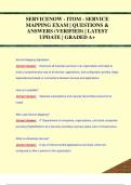 SERVICENOW - ITOM - SERVICE  MAPPING EXAM | QUESTIONS &  ANSWERS (VERIFIED) | LATEST  UPDATE | GRADED A+