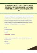 TCFP FIREFIGHTER I/II CHAPTERS 1-5  TEST EXAM | QUESTIONS & ANSWERS  (VERIFIED) | LATEST UPDATE | GRADED  A+