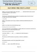 DAF OPSEC PRE-TEST LATEST/EXAM QUESTIONS &ANSWERS GRADED A+