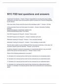 NYC FSD test questions and answers- graded a