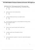 Test Bank For Statistical Techniques in Business and Economics 18th Edition by Douglas Lind. Isbn: 9781260239478.