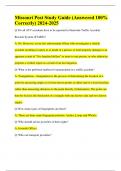 Practice RBC 2 Test|Minnesota Post Test & Exam|Missouri POST Test Study Guides |Louisiana POST Study Guide|POST TEST #1 LD 5,15,16,20,39|POST EXAM PRACTICE TEST|COLORADO (POST STUDY GUIDES)( POST Test 1) (Post Review)|AZ Post Exam 1 and 2| Q & A, 100% Cor