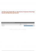 ATI Video Case Studies RN 3.0 - Reproduction: Postpartum Hemorrhage Results with Questions and Answers.