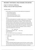 Maternal Child Nursing 5th Edition by McKinney- ISBN- 978-0323401708 TEST BANK  Chapter 14: Nutrition for Childbearing Verified 2024 Practice Questions and 100% Correct Answers with Explanations for Exam Preparation, Graded A+