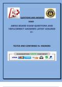 ABFAS BOARD EXAM QUESTIONS AND 100-CORRECT ANSWERS LATEST ASSURED A