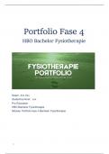 Portfolio fase 4 van fysiotherapie , inclusief alle bewijsstukken. Behaald.