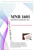 MNB1601 Assignment 2 Semester 2 2024